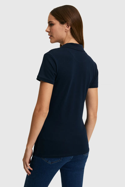 U.S. Polo Assn. Navy Women Navy Short Sleeve Fitted PiquŽ Polo Shirt SKU: G082SZ0110 PU-8814_VR033 Image 05