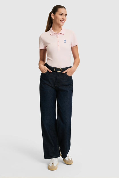 U.S. Polo Assn. Light Pink Women Light Pink Short Sleeve PiquŽ Polo Shirt SKU: G082SZ0110 PU-8814_VR078 Image 04