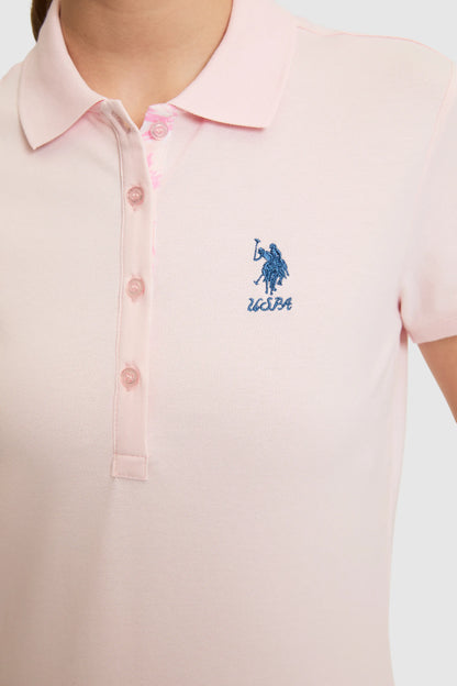 U.S. Polo Assn. Light Pink Women Light Pink Short Sleeve PiquŽ Polo Shirt SKU: G082SZ0110 PU-8814_VR078 Image 06