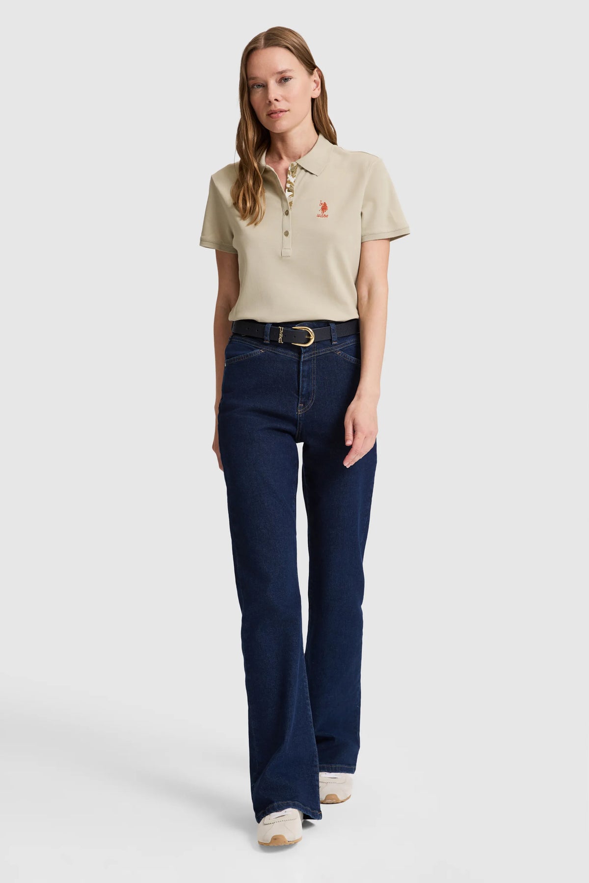 U.S. Polo Assn. Light Khaki Women Light Khaki Short Sleeve PiquŽ Polo Shirt SKU: G082SZ0110 PU-8814_VR183 Image 04