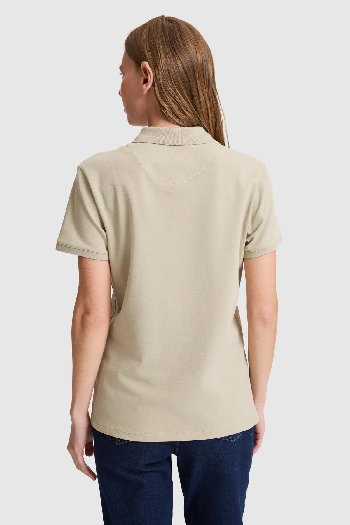 U.S. Polo Assn. Light Khaki Women Light Khaki Short Sleeve PiquŽ Polo Shirt SKU: G082SZ0110 PU-8814_VR183 Image 05