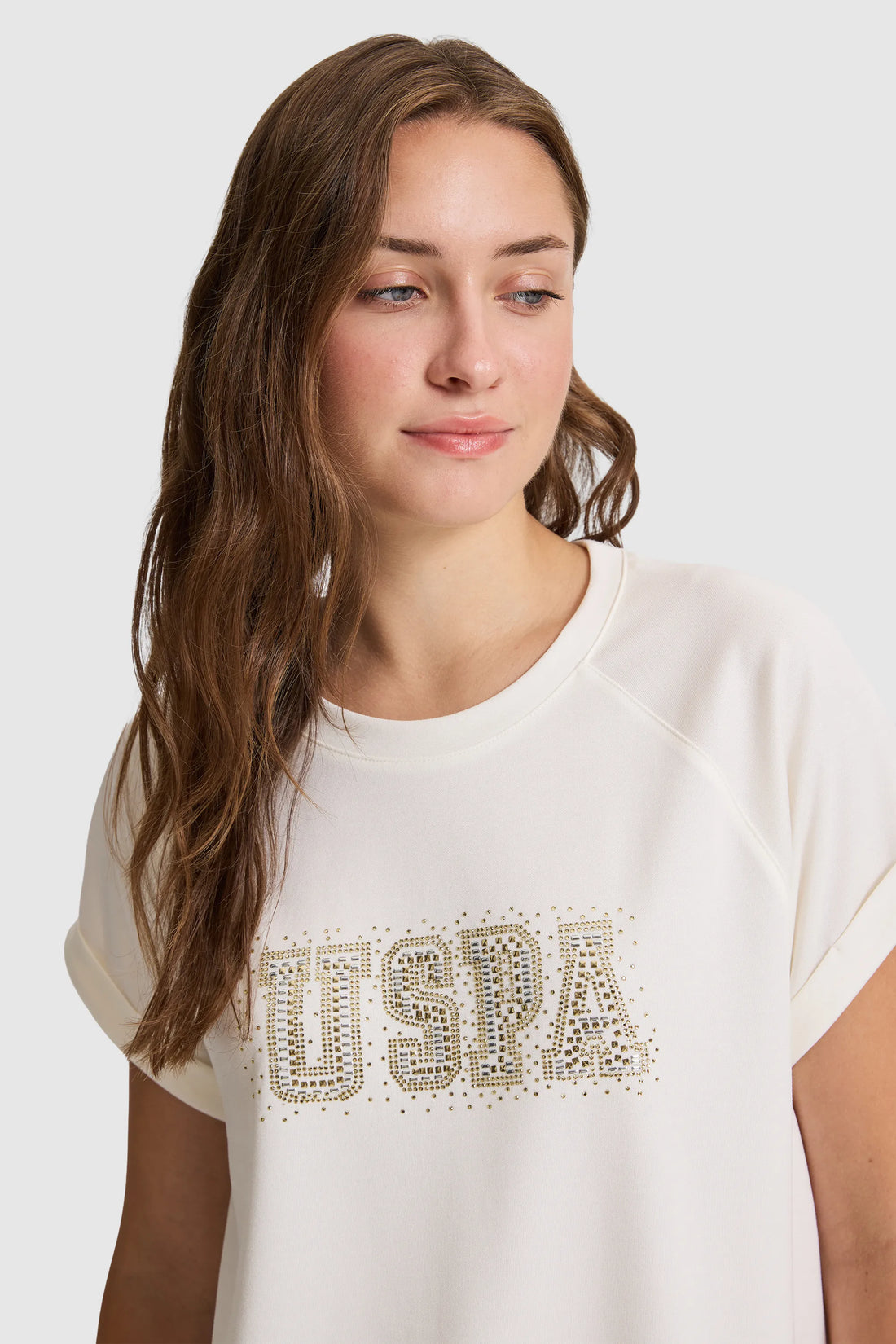 U.S. Polo Assn. Pearl Women Pearl Short Sleeve Printed T-Shirt SKU: G082SZ0110 PU-9936_VR256 Image 02