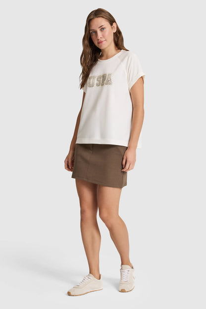 U.S. Polo Assn. Pearl Women Pearl Short Sleeve Printed T-Shirt SKU: G082SZ0110 PU-9936_VR256 Image 04