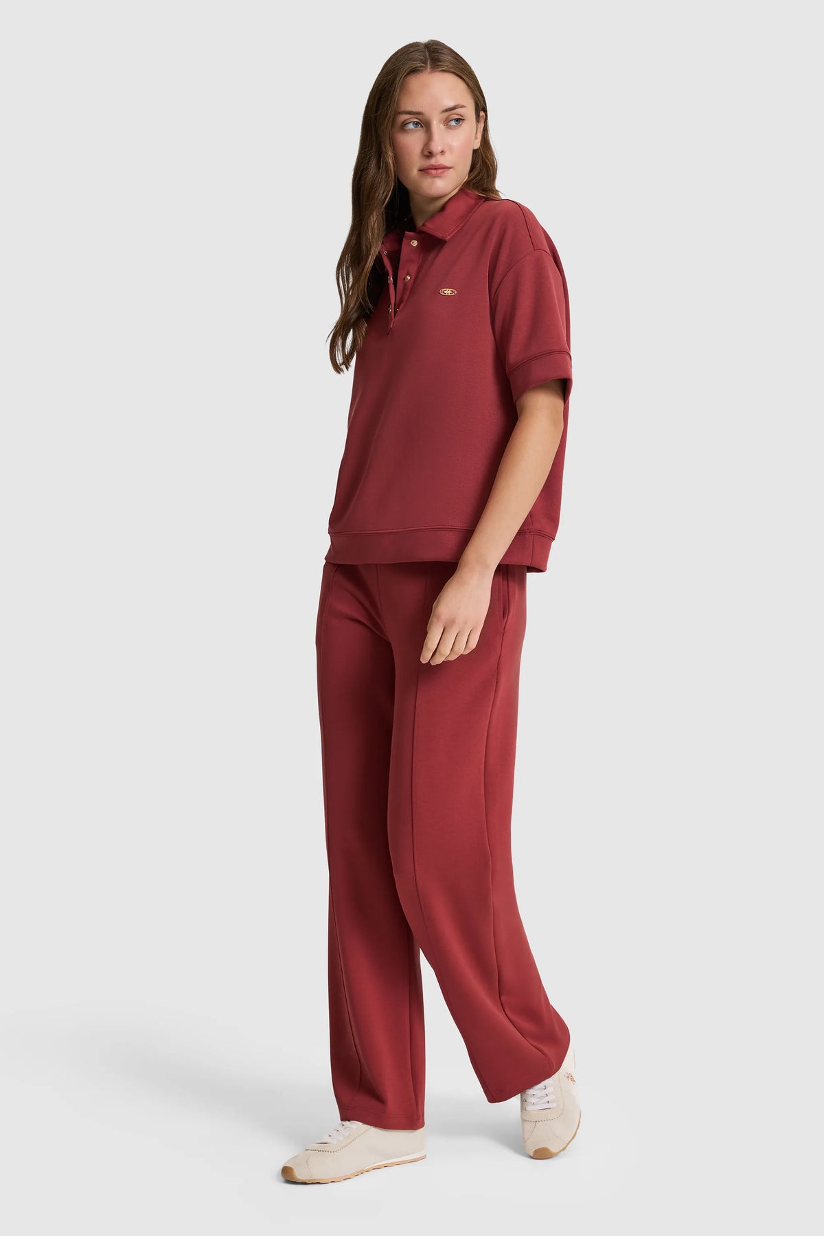 U.S. Polo Assn. Cherry Women Cherry Short Sleeve Jersey Polo Shirt SKU: G082SZ0110 PU-9968_VR223 Image 04