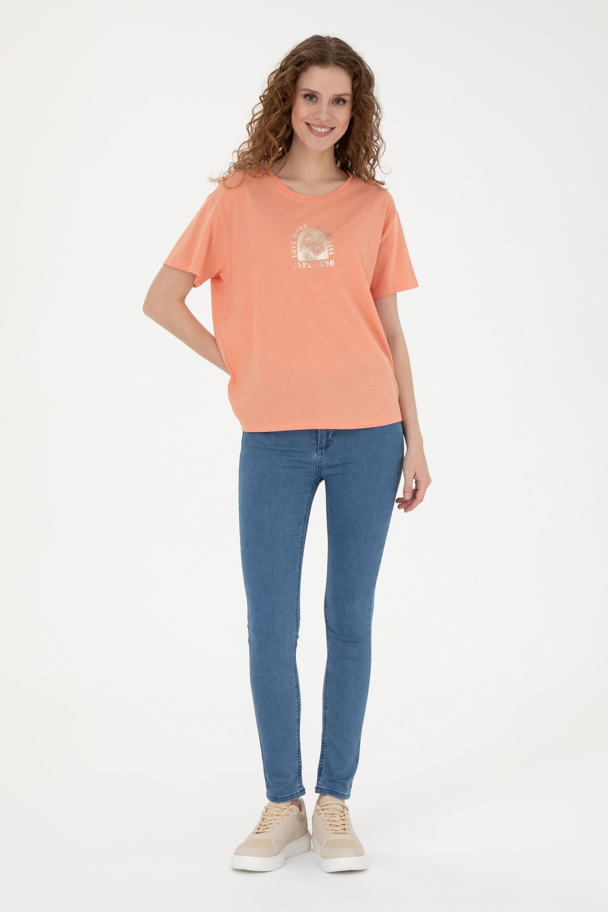 Women Orange T-Shirt_G082SZ0110 1825270_VR047_04