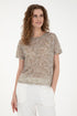 Women Beige T-Shirt_G082SZ0110 1825326_VR027_02