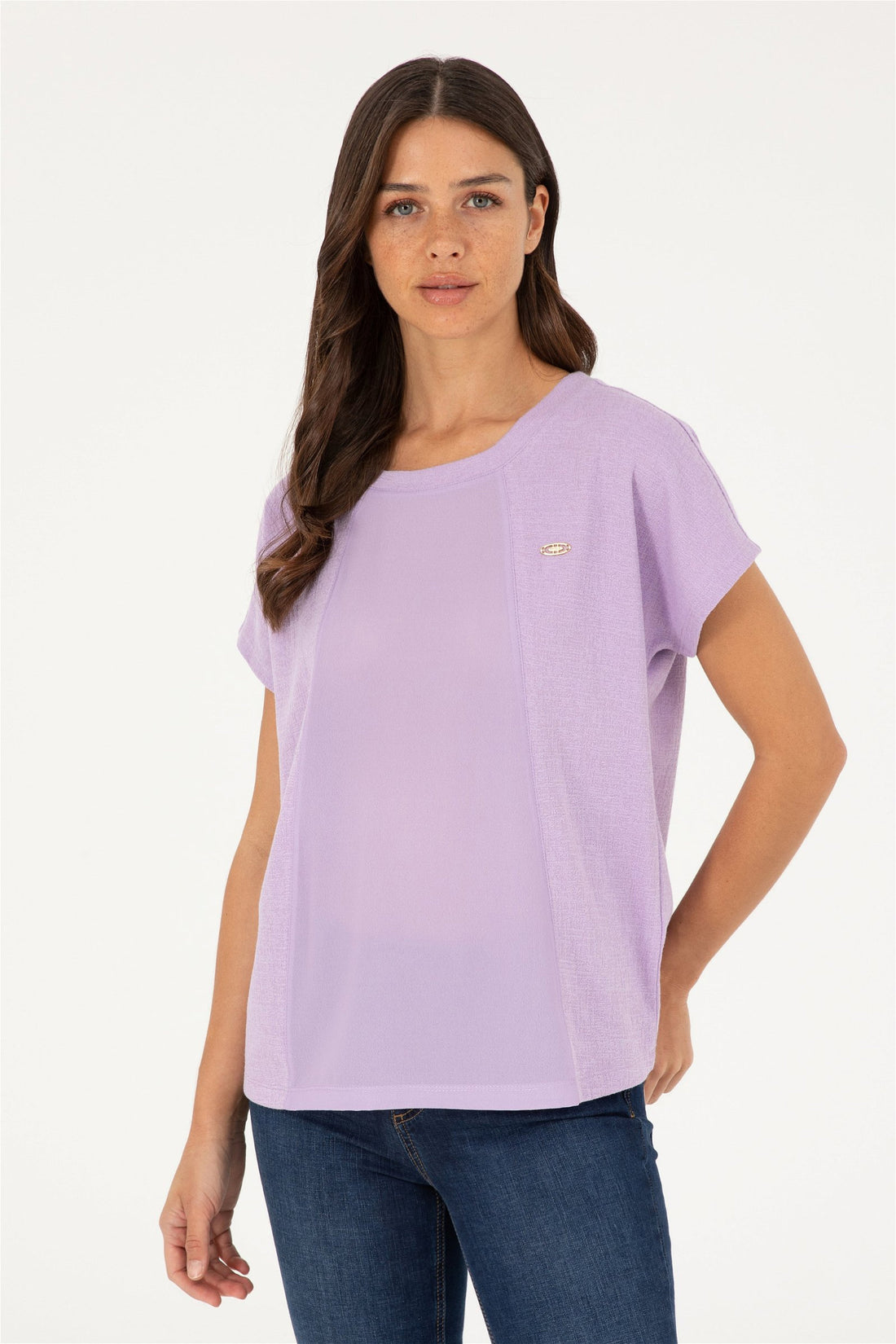 Purple Round Neck T-Shirt_G082SZ0110 1826509_VR034_01
