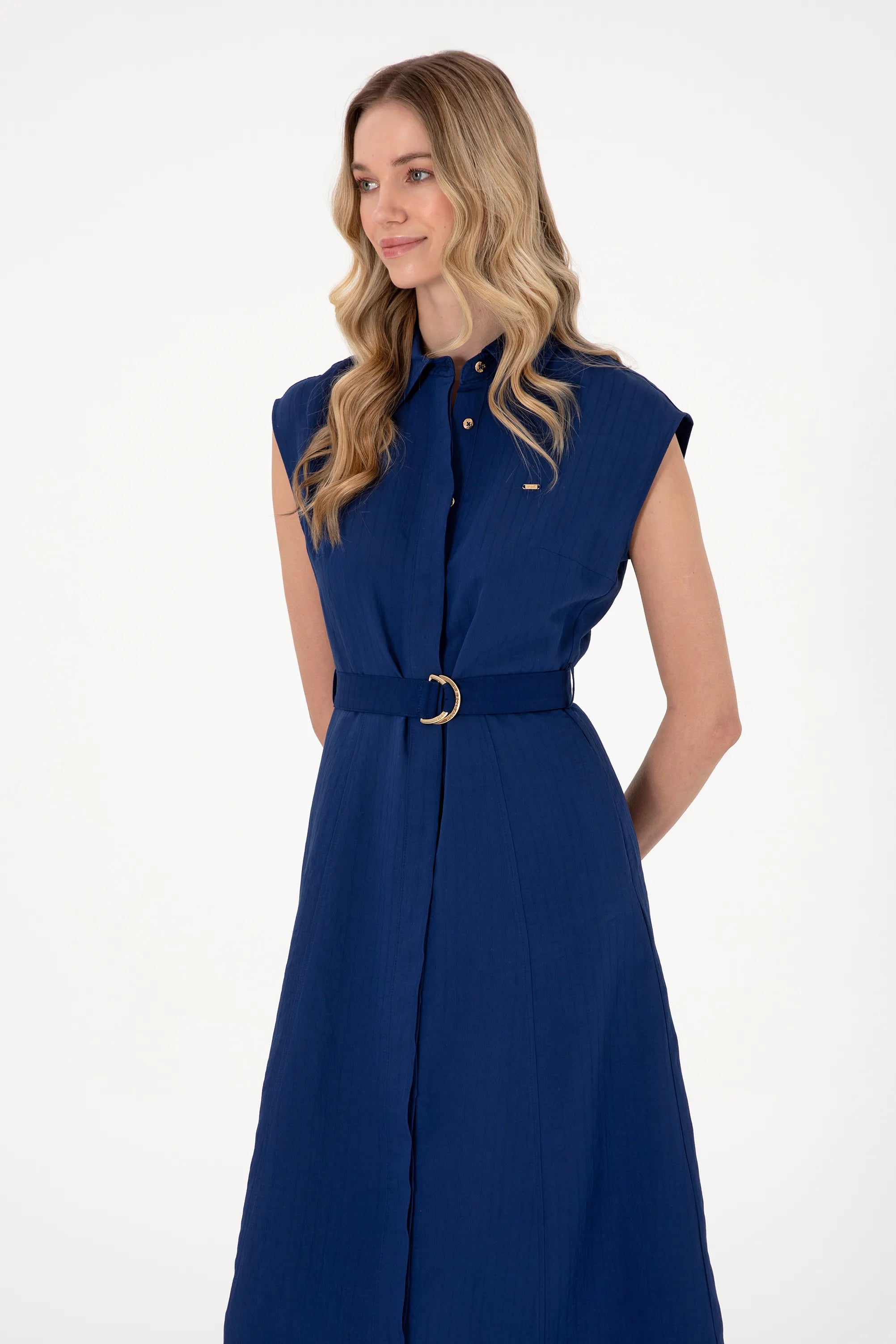 U.S. Polo Assn. Navy Blue Women Navy Blue Woven Dress SKU: G082SZ0320 2098537_VR033 Image 02