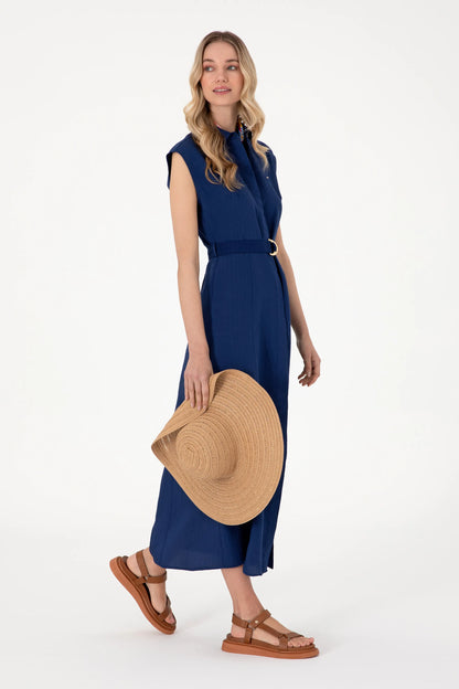 U.S. Polo Assn. Navy Blue Women Navy Blue Woven Dress SKU: G082SZ0320 2098537_VR033 Image 03