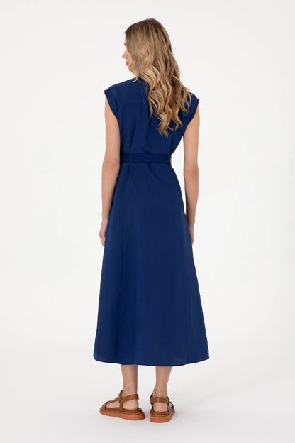 U.S. Polo Assn. Navy Blue Women Navy Blue Woven Dress SKU: G082SZ0320 2098537_VR033 Image 04