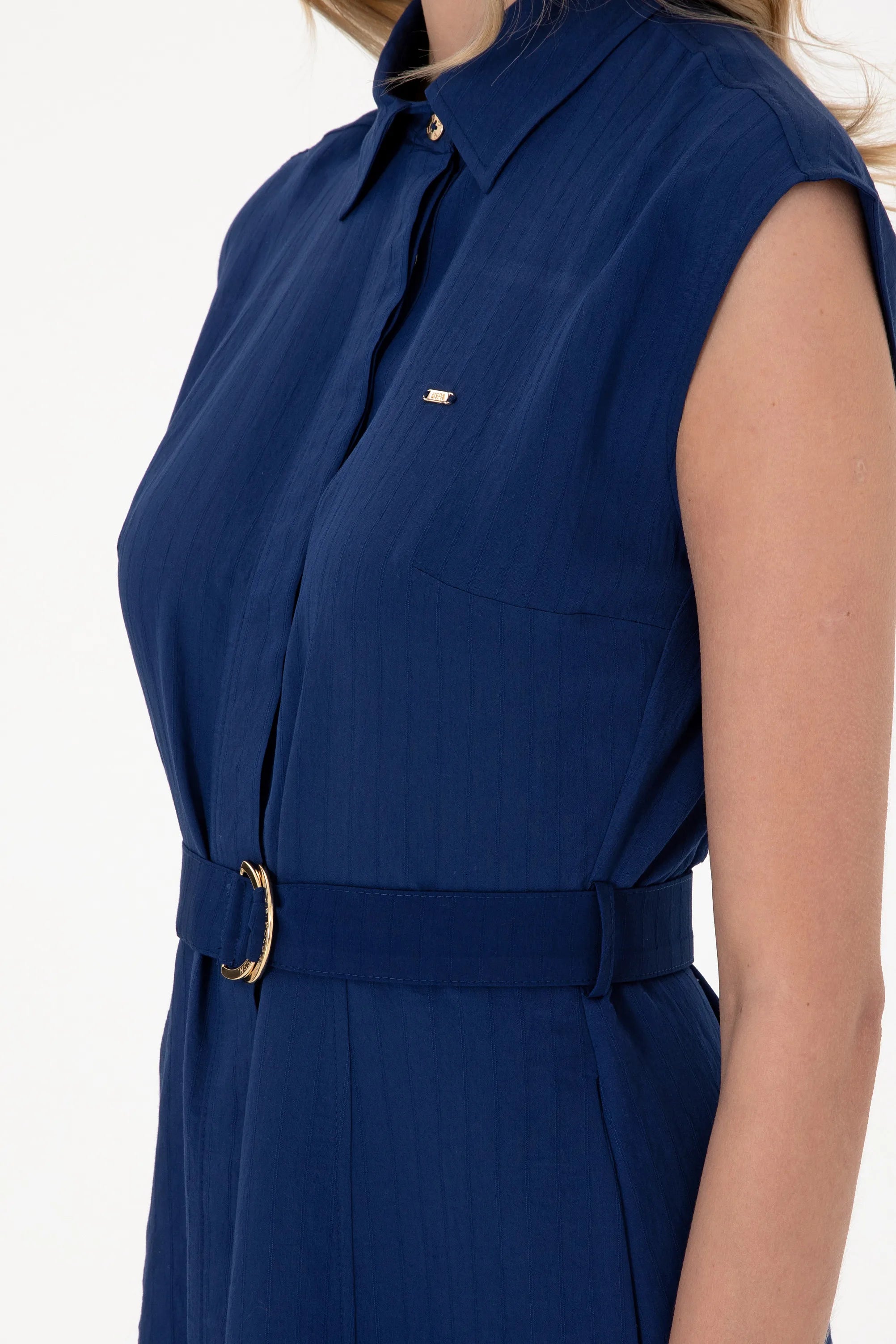 U.S. Polo Assn. Navy Blue Women Navy Blue Woven Dress SKU: G082SZ0320 2098537_VR033 Image 06