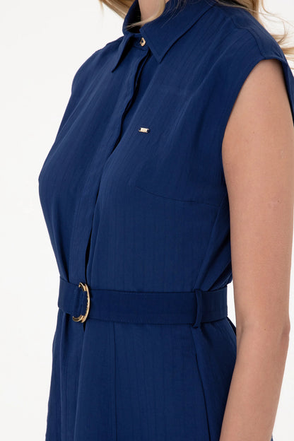 U.S. Polo Assn. Navy Blue Women Navy Blue Woven Dress SKU: G082SZ0320 2098537_VR033 Image 06