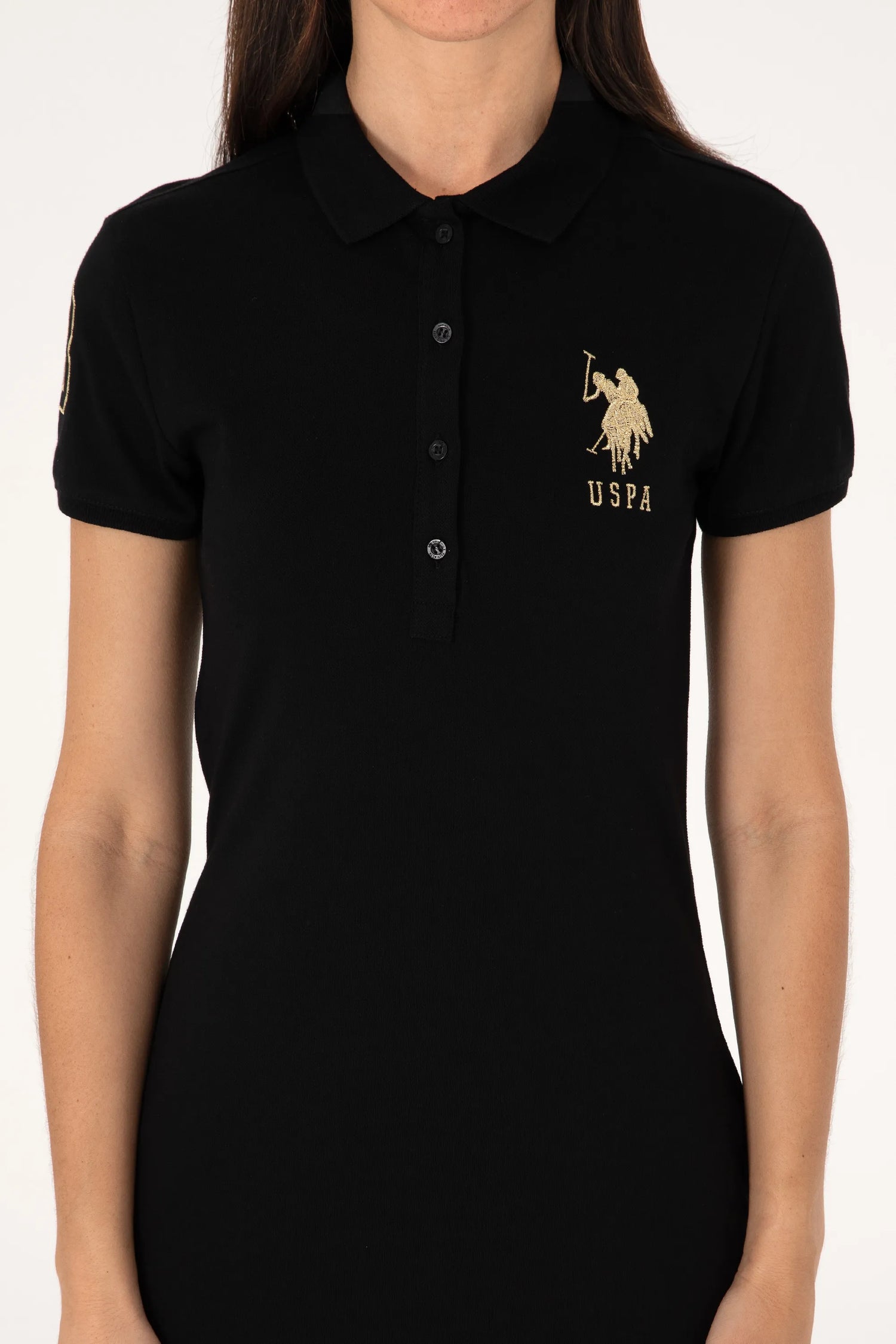 U.S. Polo Assn. Black Women Black Knitting Dress SKU: G082SZ0750 2075702_VR046 Image 05