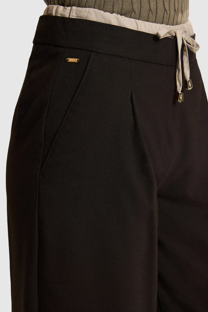 U.S. Polo Assn. Dark Brown Women Dark Brown Wide Leg Drawstring Slip on Trousers SKU: G082SZ0780 PU-14226_VR084 Image 06