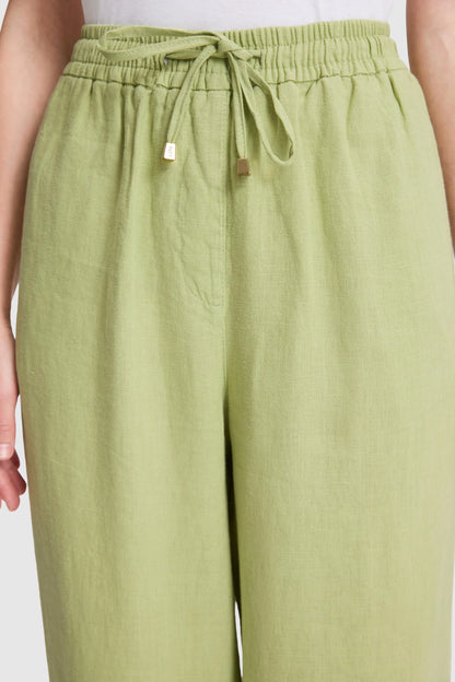 U.S. Polo Assn. Ages Women Sage Wide Leg Drawstring Slip on Trousers SKU: G082SZ0780 PU-9842_VR016 Image 06