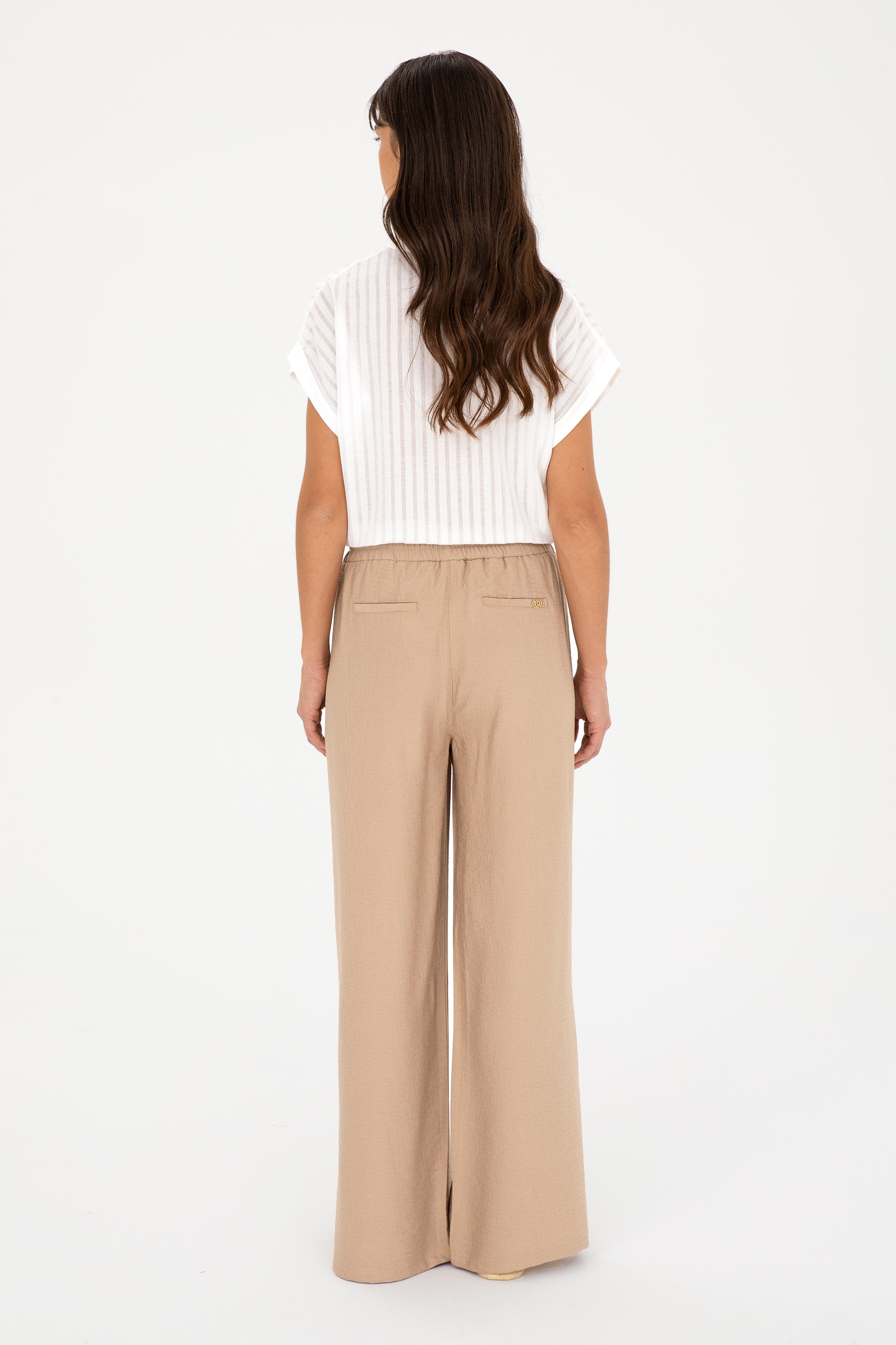 Beige Wide Leg Slip On Trousers_G082SZ0780 1824749_VR085_04