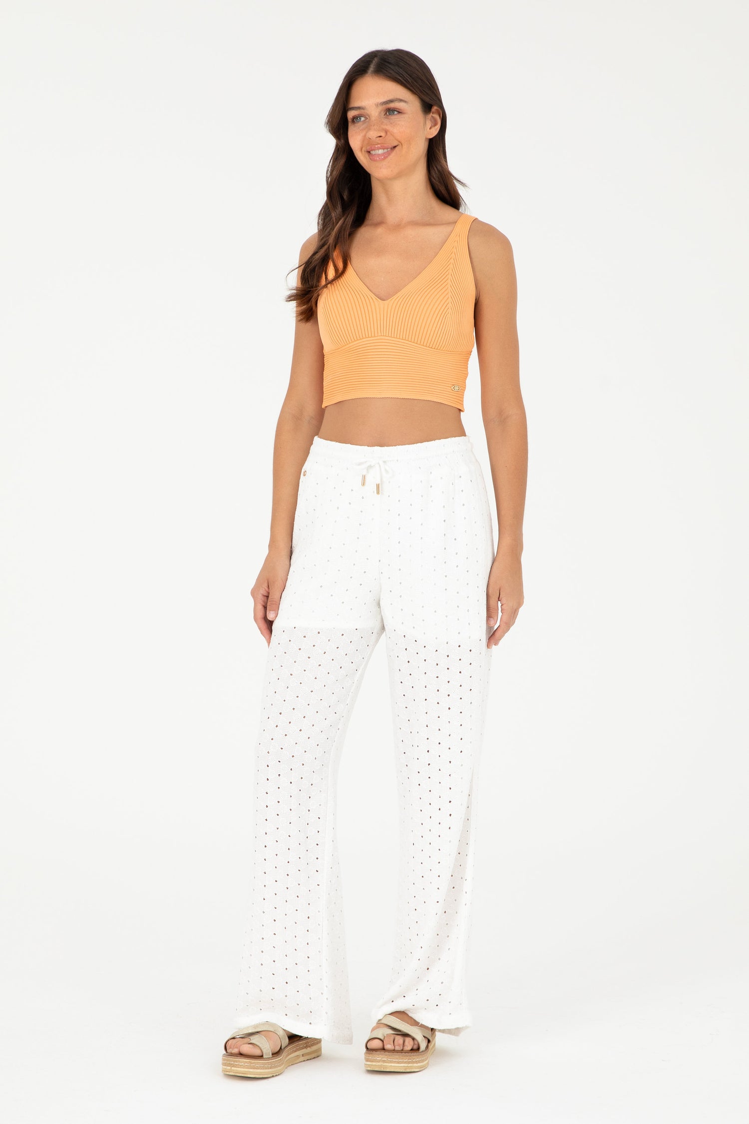 White Loose Fit Cut Out Trousers_G082SZ0780 1828593_VR019_03