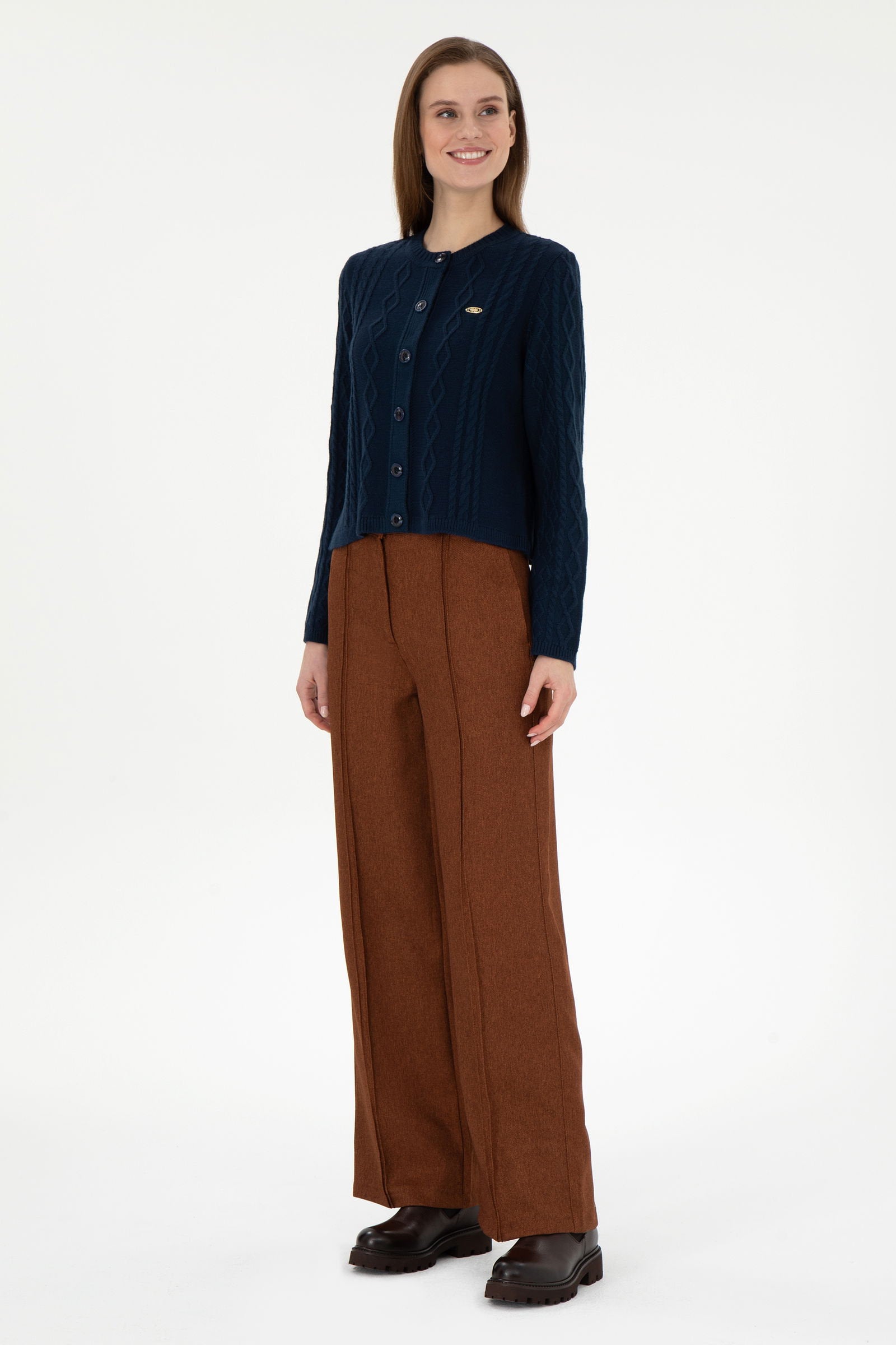 Brown Wide Leg Dress Trousers_G082SZ0780 1945119_VR029_01