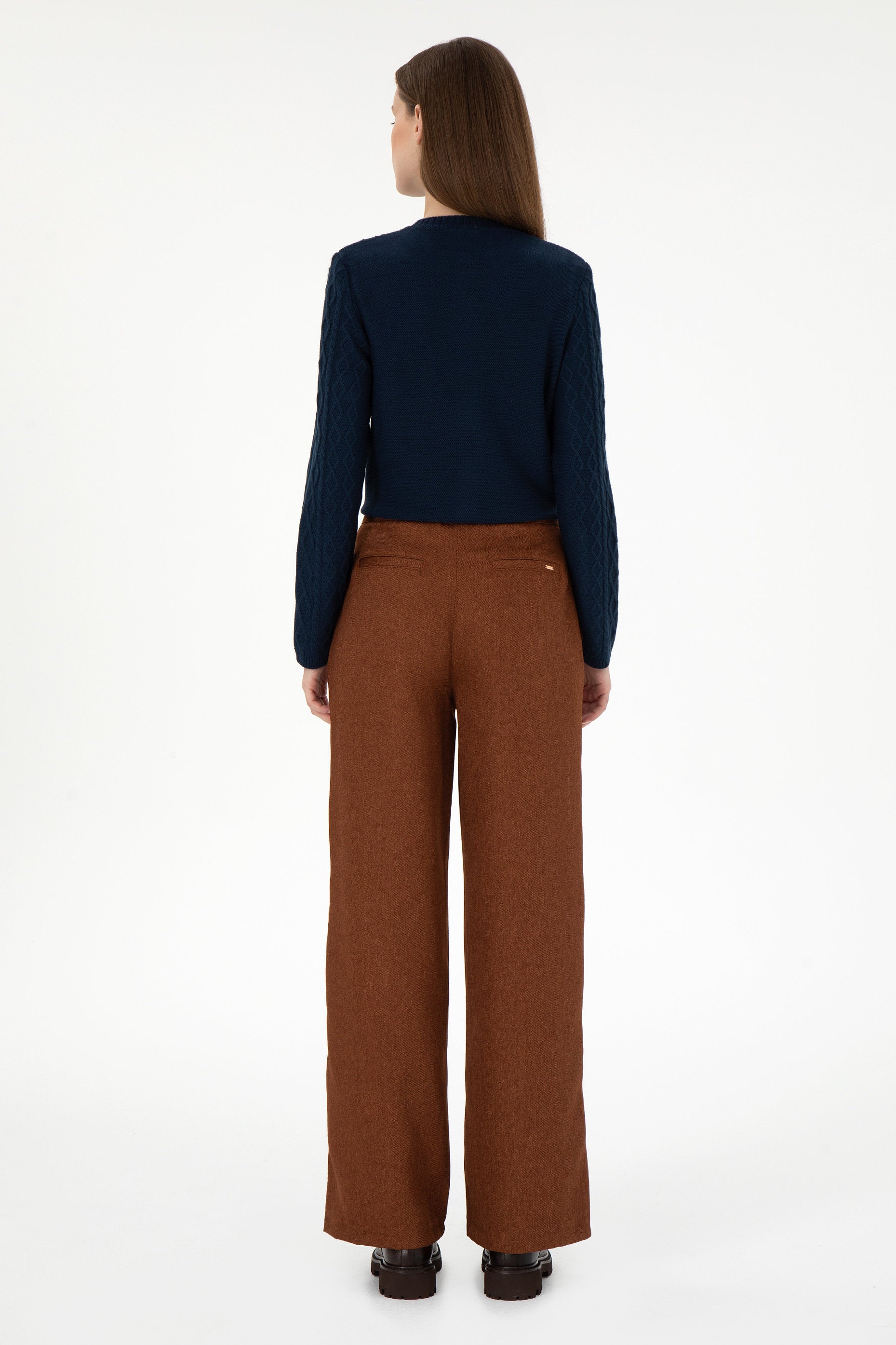 Brown Wide Leg Dress Trousers_G082SZ0780 1945119_VR029_04