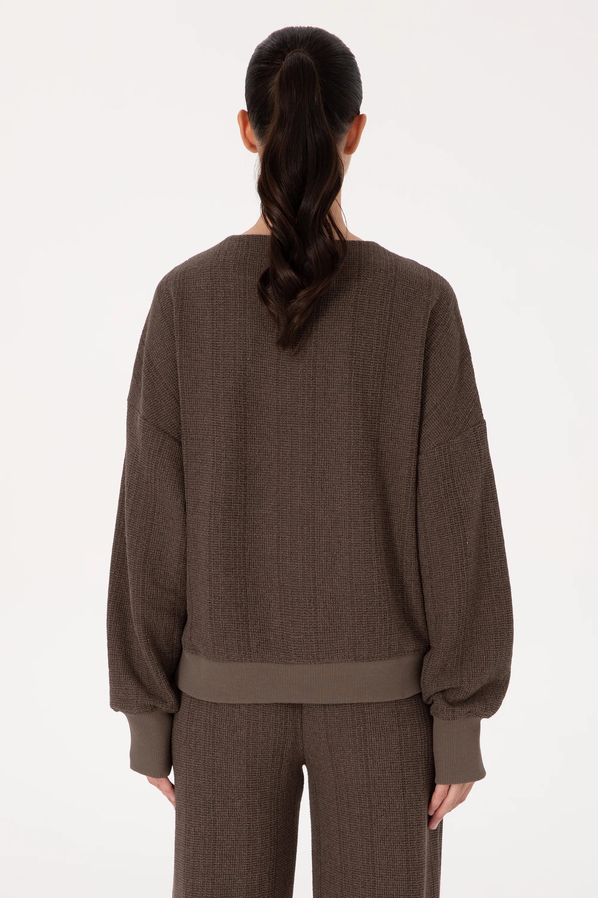 U.S. Polo Assn._Mink_Mink Knitted V-Neck Sweater_G082SZ0820 2242121_VR052_05