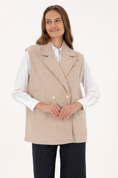 U.S. Polo Assn._Beige_Camel Melange Sweatshirt_G082SZ0820 2335690_VR122_01