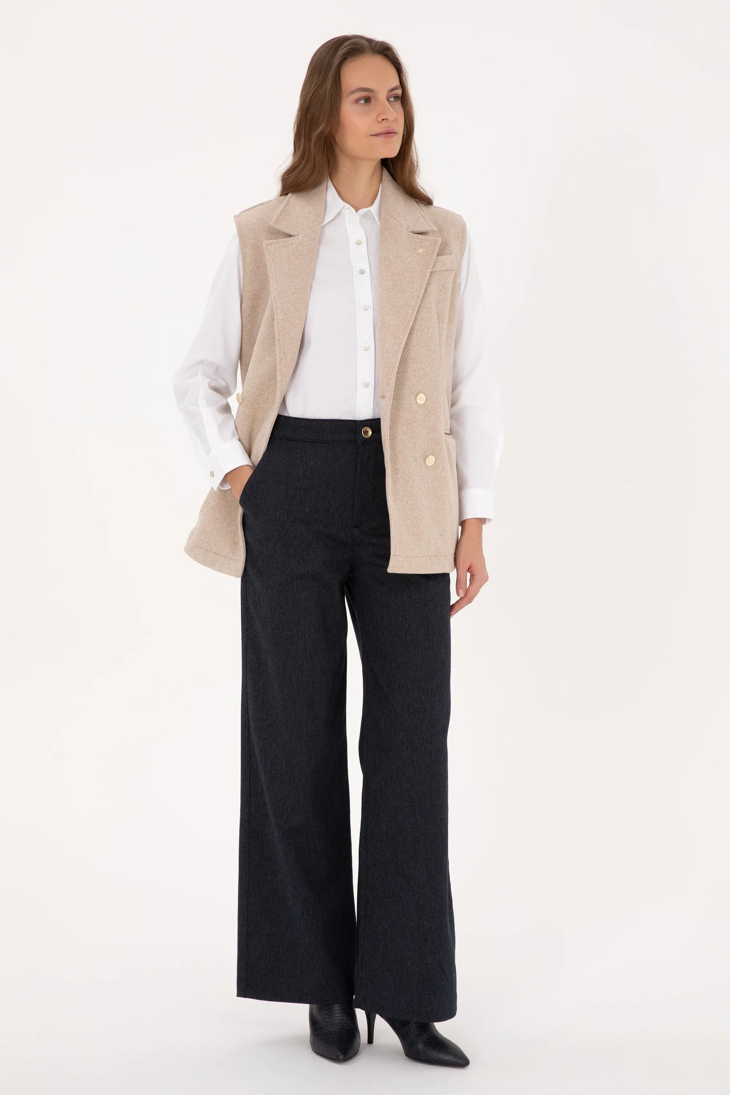 U.S. Polo Assn._Camel Melange_Camel Melange Sweatshirt_G082SZ0820 2335690_VR122_04