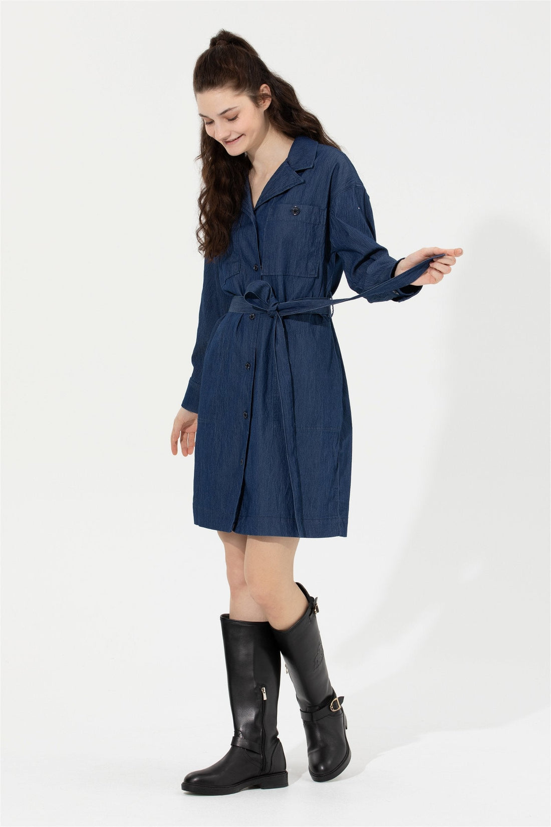 Dark Blue Denim Dress U.S. Polo Assn.