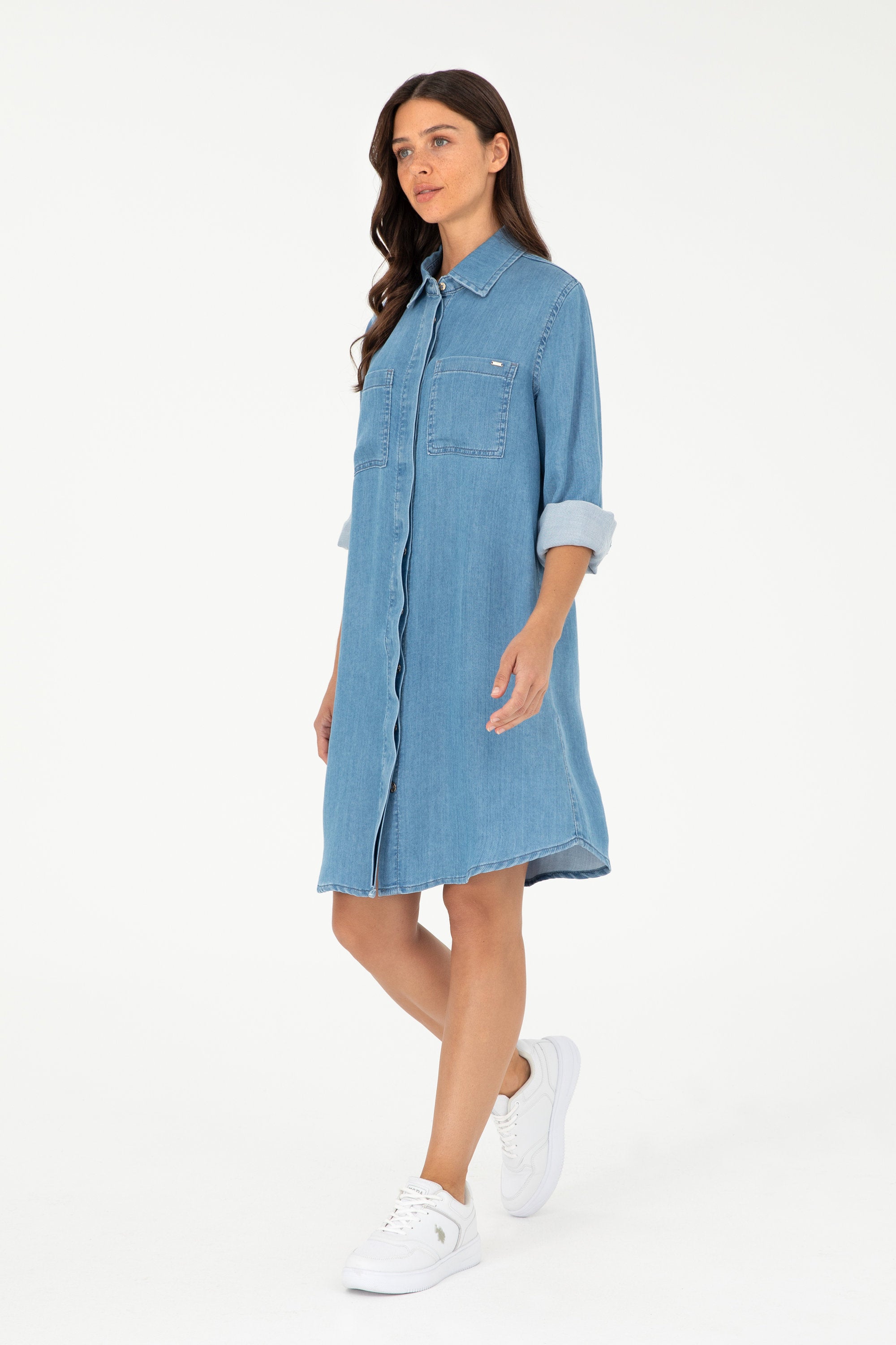 Blue Long Button Down Denim Dress_G082SZ0DE0 1923524_DN0021_03