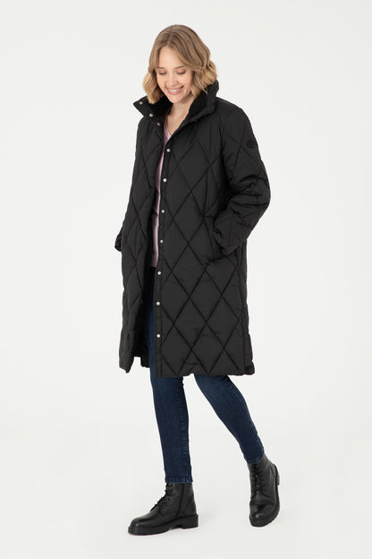 Black Quilted Puffer Coat with Hood_G082SZ0KS0 1939823_VR046_05