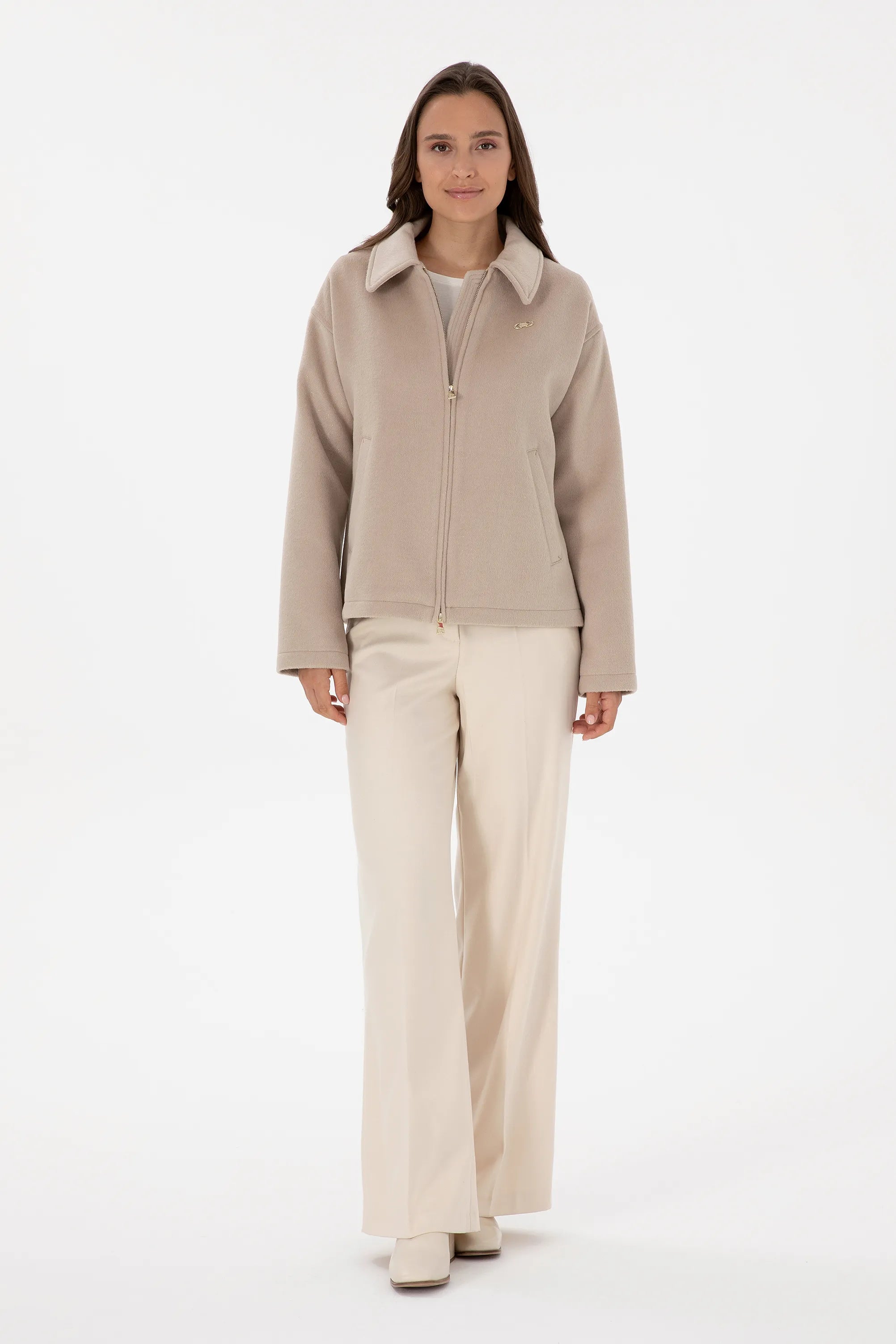 U.S. Polo Assn._Beige_Beige Wool Coat_G082SZ0MS0 2242481_VR088_04