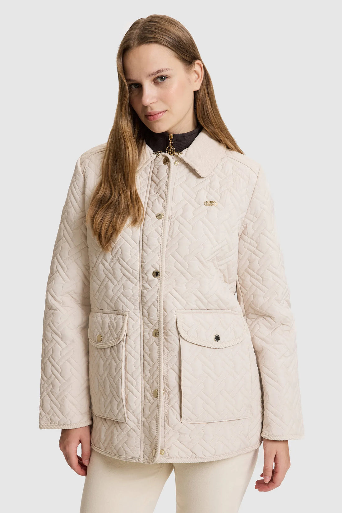 U.S. Polo Assn. Pearl Women Pearl Diamond Quilted Barn Jacket SKU: G082SZ0MS0 PU-13438_VR256 Image 01