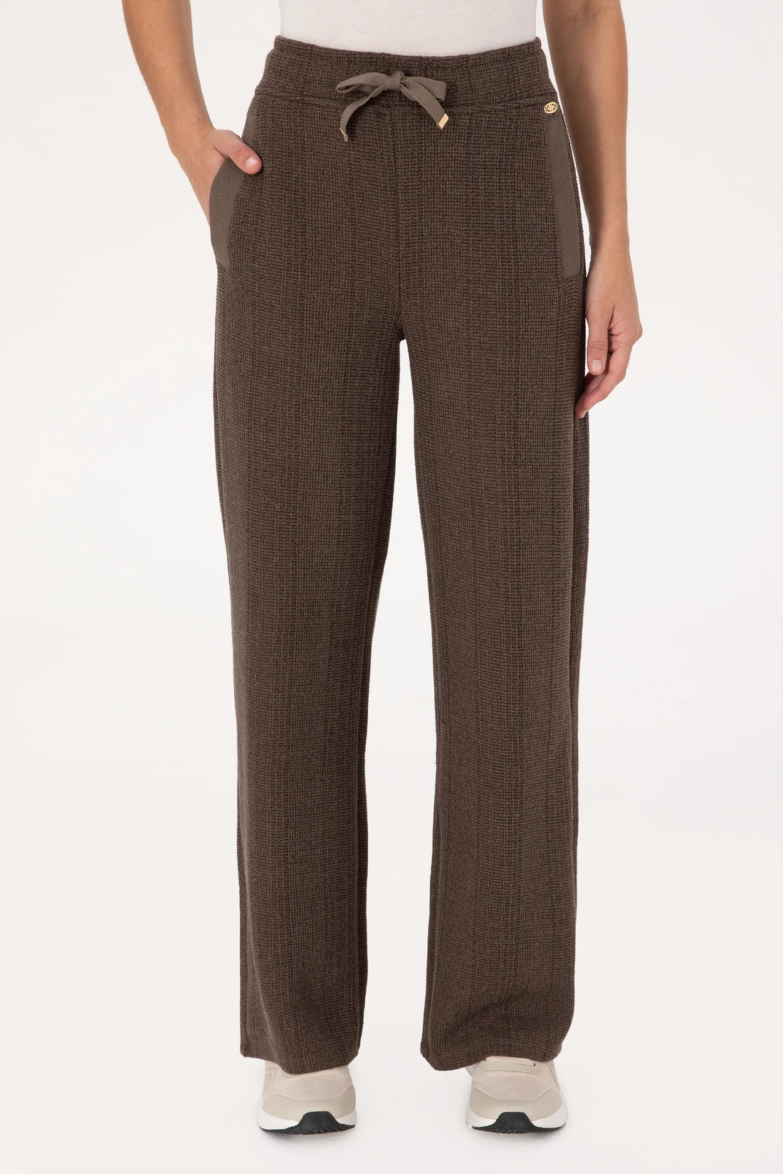 U.S. Polo Assn._Mink_Mink Knitted Slip On Trousers_G082SZ0OP0 2240670_VR052_02