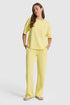 U.S. Polo Assn. Light Yellow Women Light Yellow Knitted Straight Leg Slip on Trousers SKU: G082SZ0OP0 PU-12077_VR004 Image 01