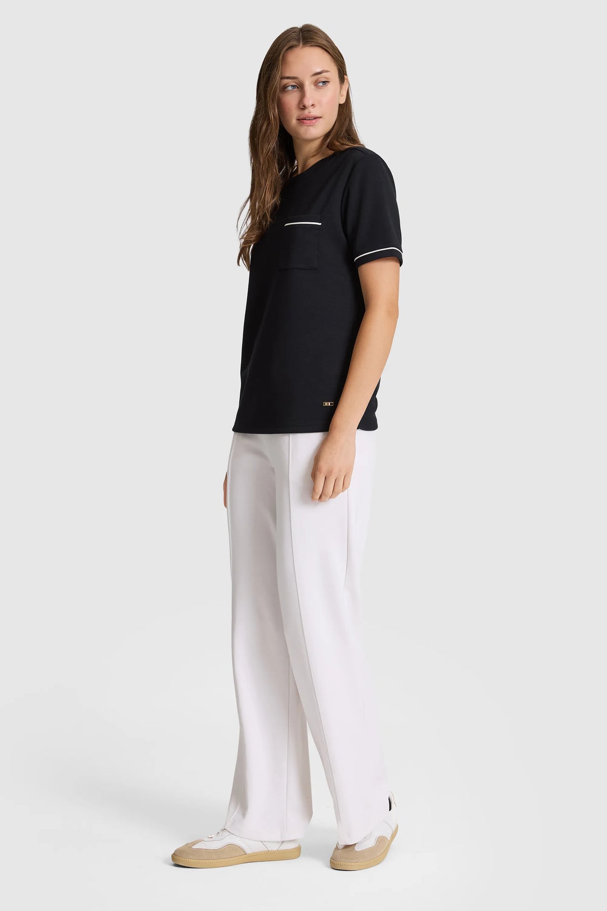 U.S. Polo Assn. White Women White Knitted Straight Leg Slip on Trousers SKU: G082SZ0OP0 PU-12077_VR013 Image 03