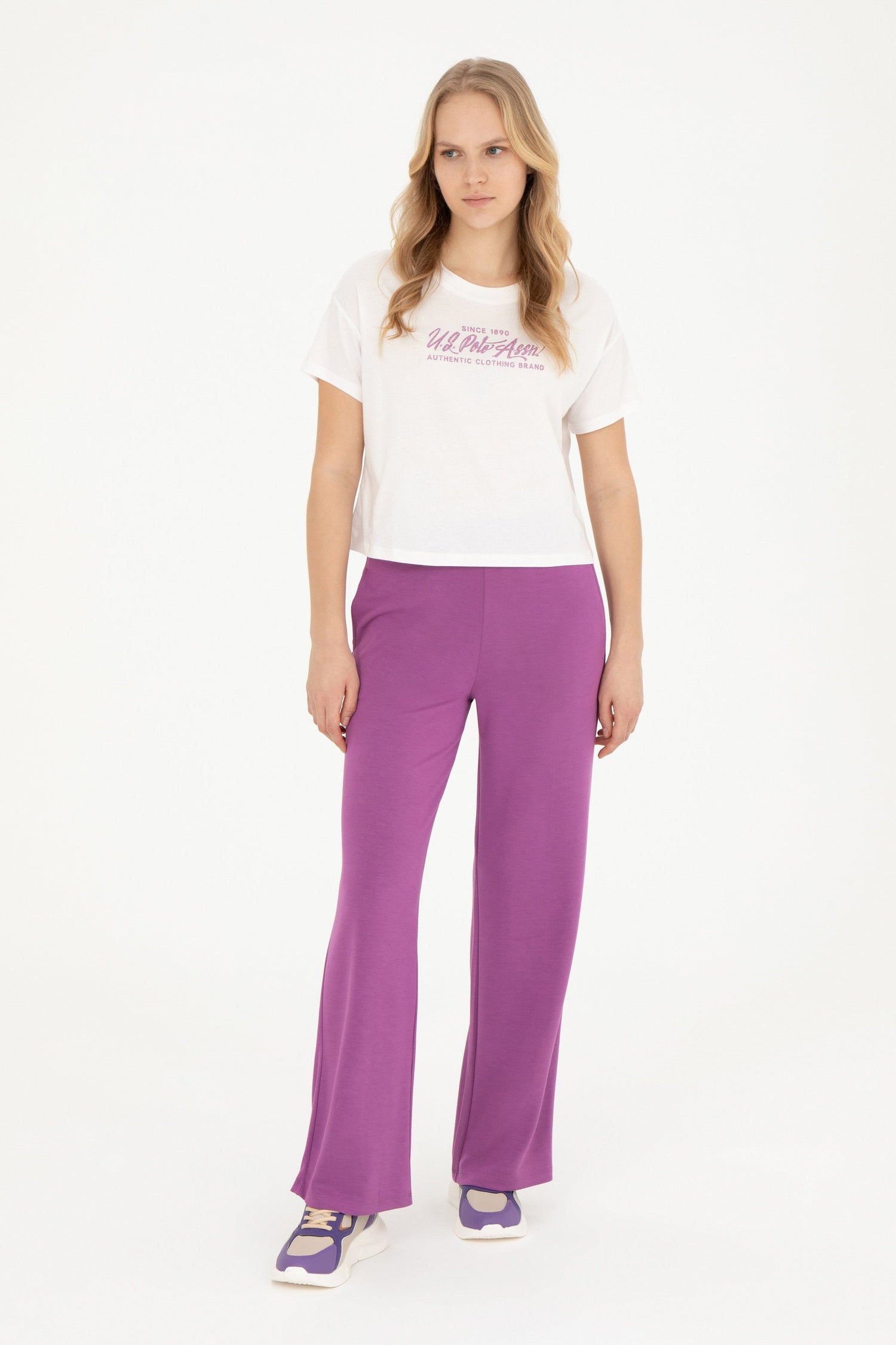 Women Purple Knitting Trouser_G082SZ0OP0 1830393_VR038_02
