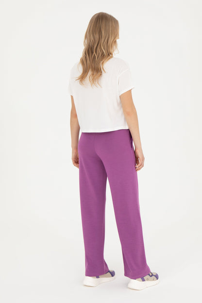 Women Purple Knitting Trouser_G082SZ0OP0 1830393_VR038_04