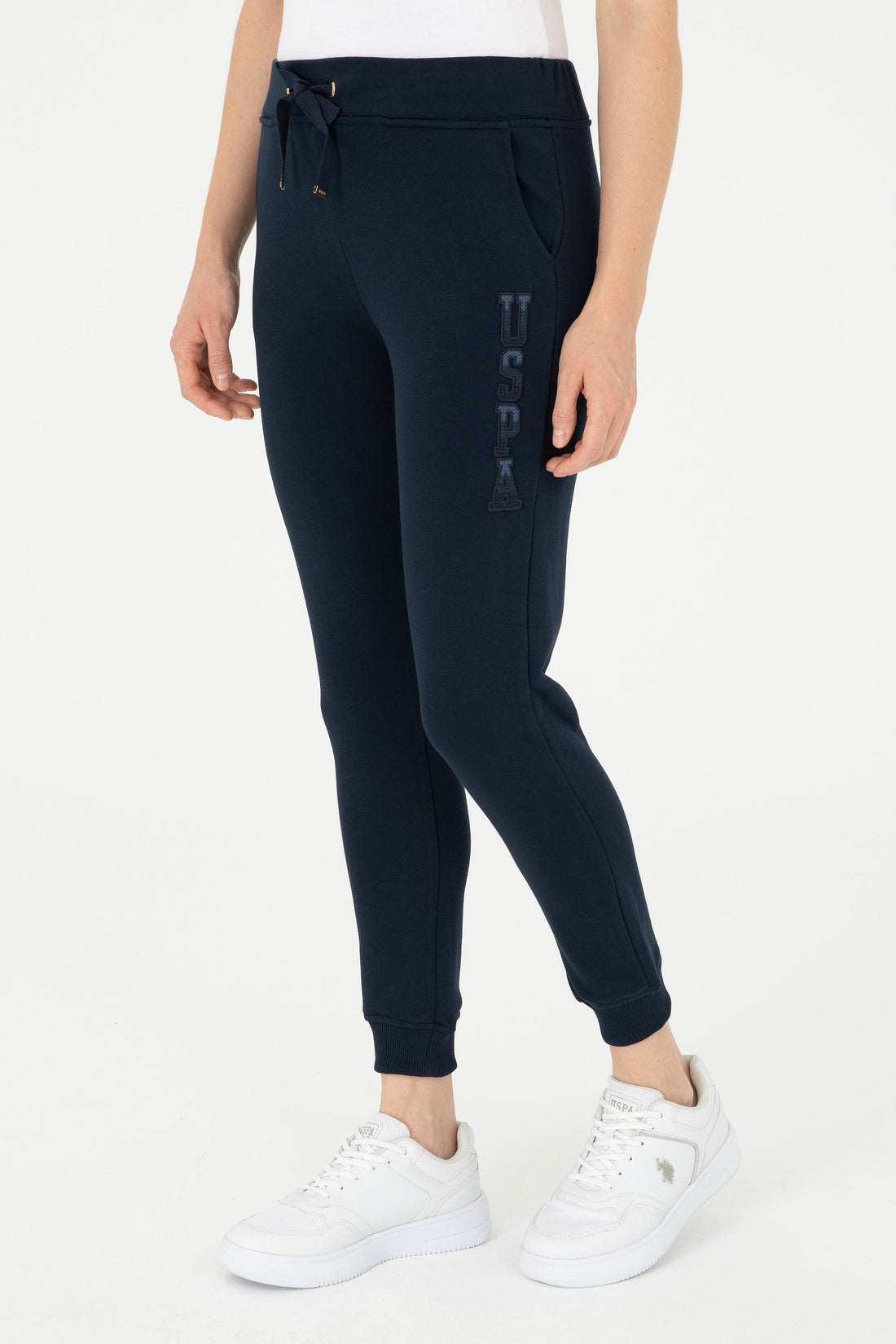 Navy Blue High Waist Sweatpants with Drawstrings_G082SZ0OP0 1939219_VR033_02