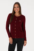 U.S. Polo Assn. Bordeaux Women Bordeaux Button Through Fine Knit Cardigan SKU: G082SZ0TH0 2226378_VR014 Image 01