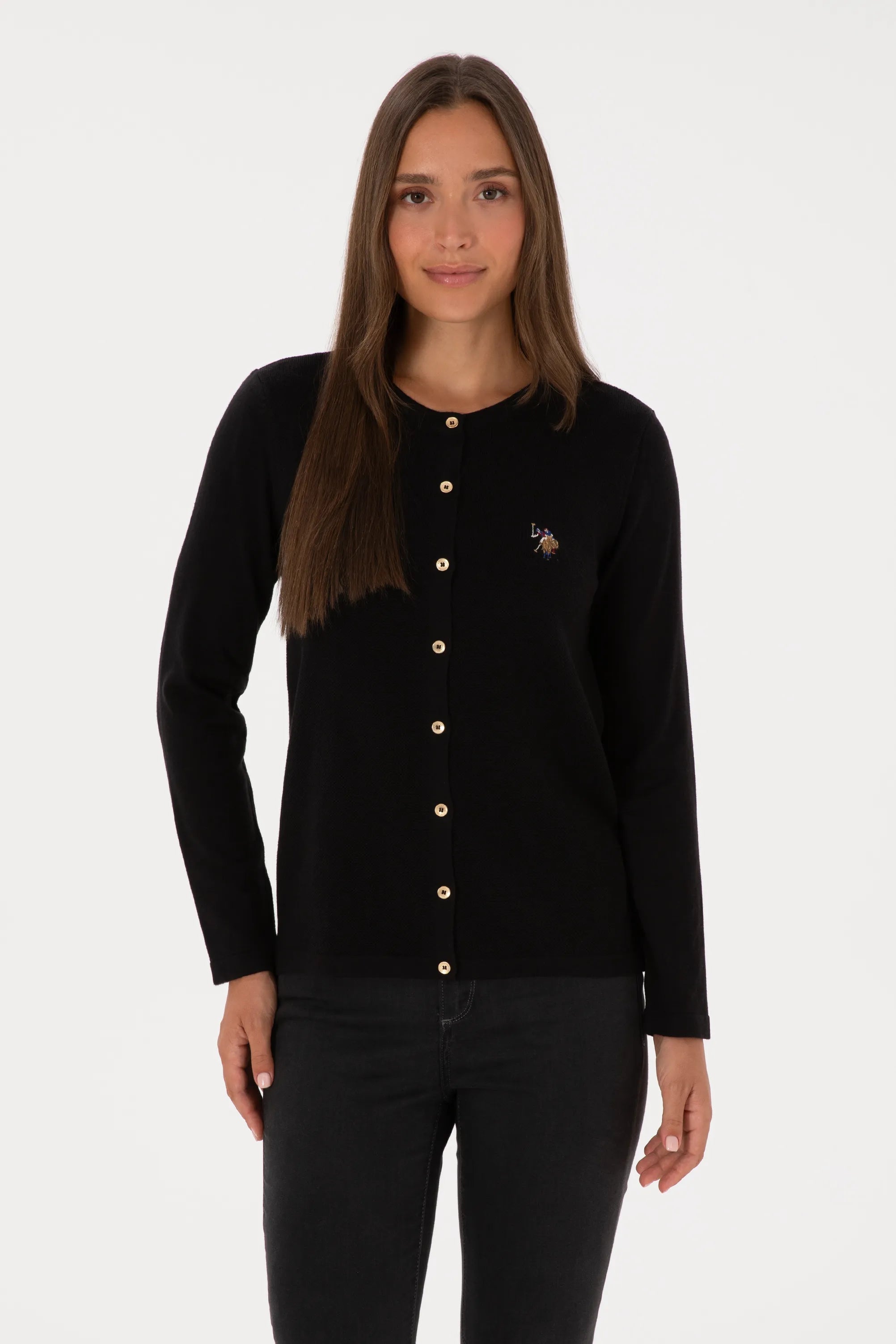 U.S. Polo Assn._Black_Black Button Up Cardigan_G082SZ0TH0 2226378_VR046_03