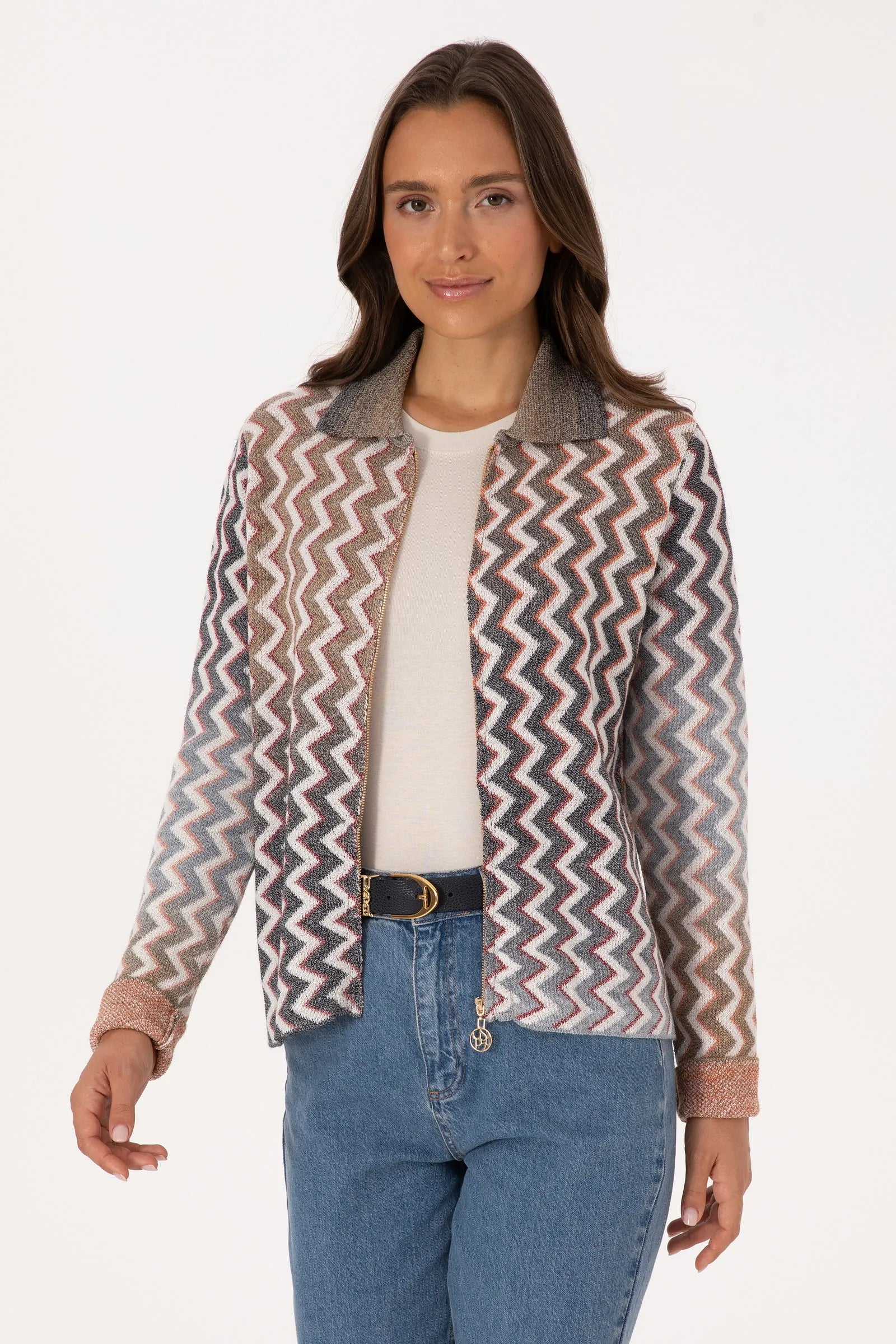 U.S. Polo Assn._Stone_Stone Jacket With Zig Zag Pattern_G082SZ0TH0 2242849_VR049_01