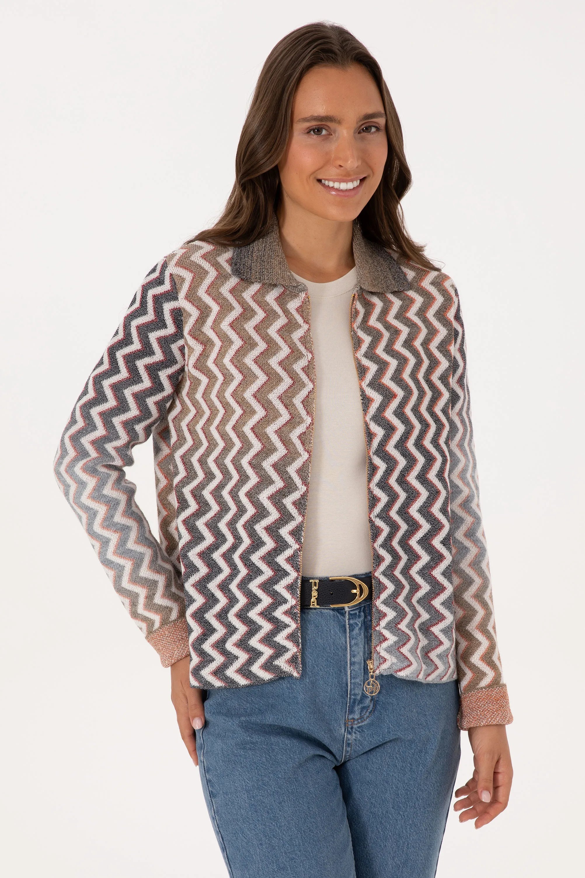 U.S. Polo Assn._Stone_Stone Jacket With Zig Zag Pattern_G082SZ0TH0 2242849_VR049_03