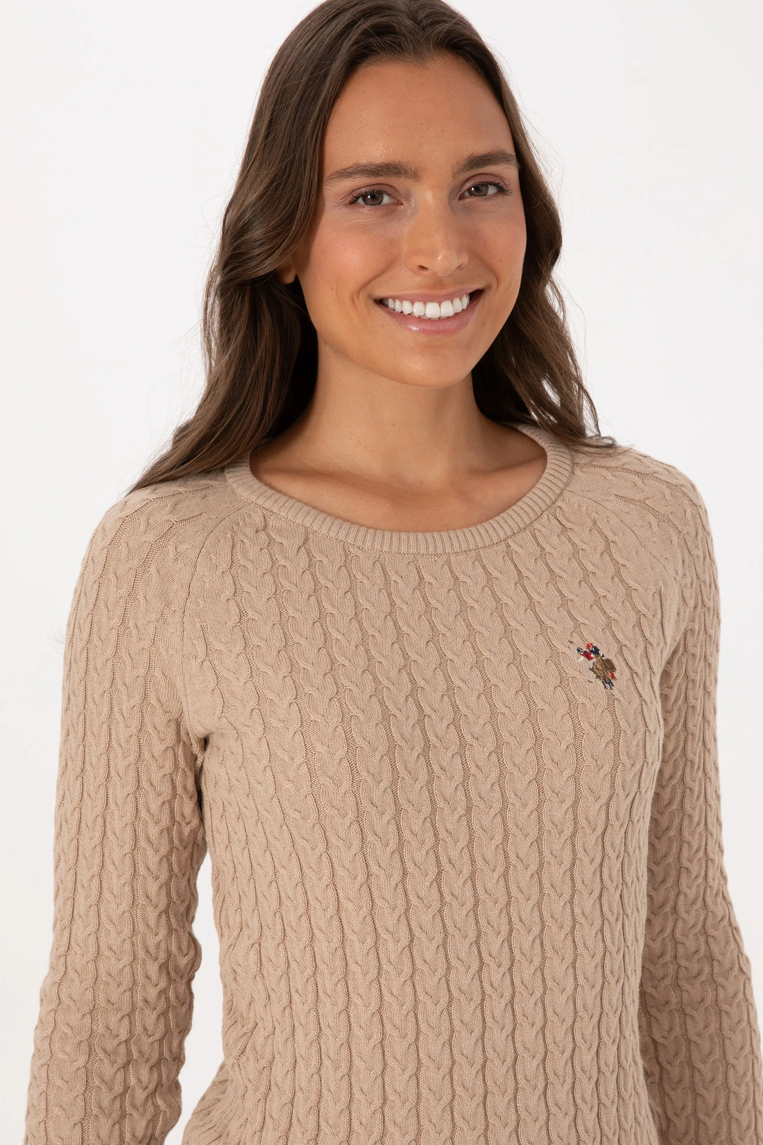 U.S. Polo Assn._Sand Melange_Sand Melange Knitted Pullover_G082SZ0TK0 2226135_VR123_02
