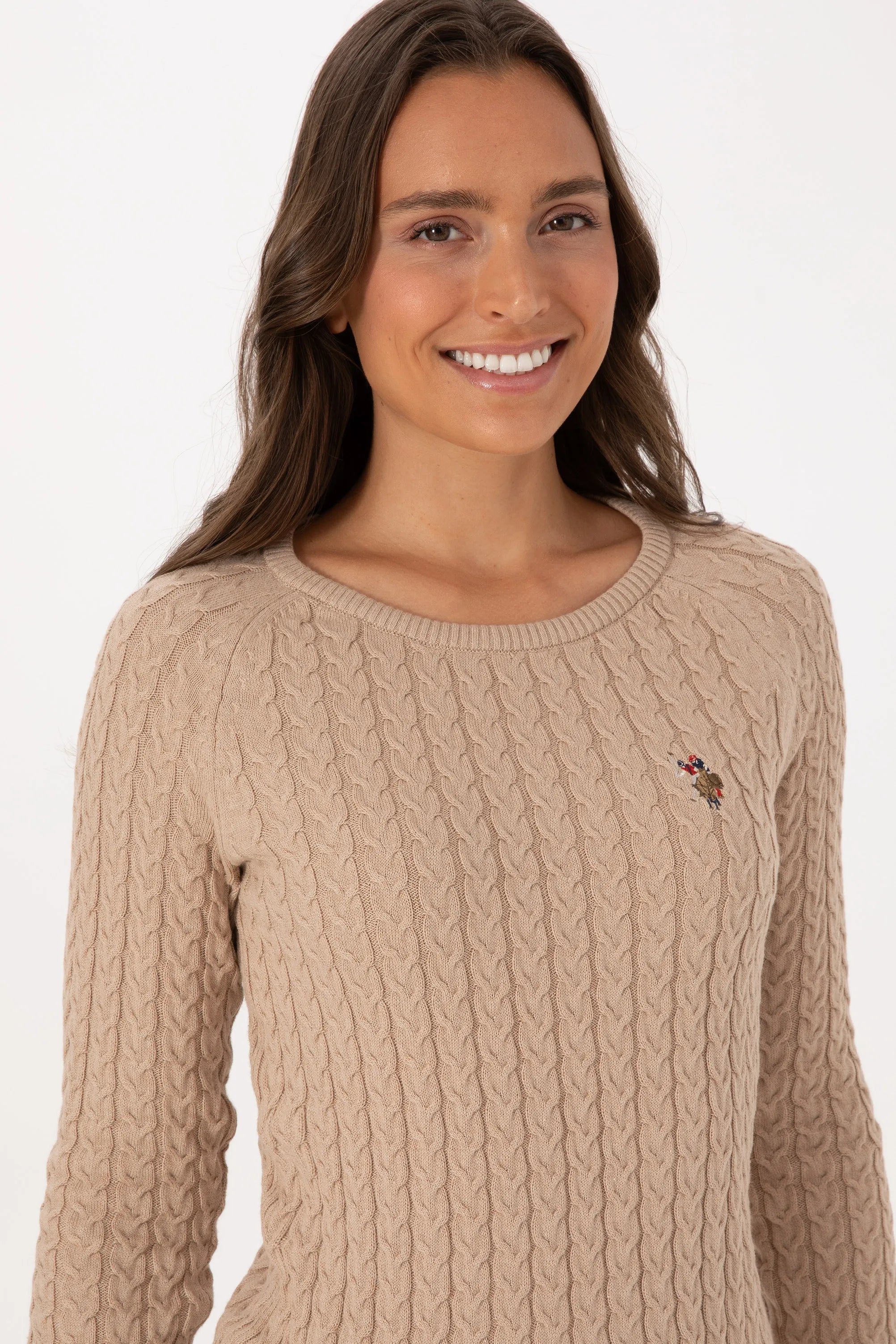 U.S. Polo Assn._Sand Melange_Sand Melange Knitted Pullover_G082SZ0TK0 2226135_VR123_02
