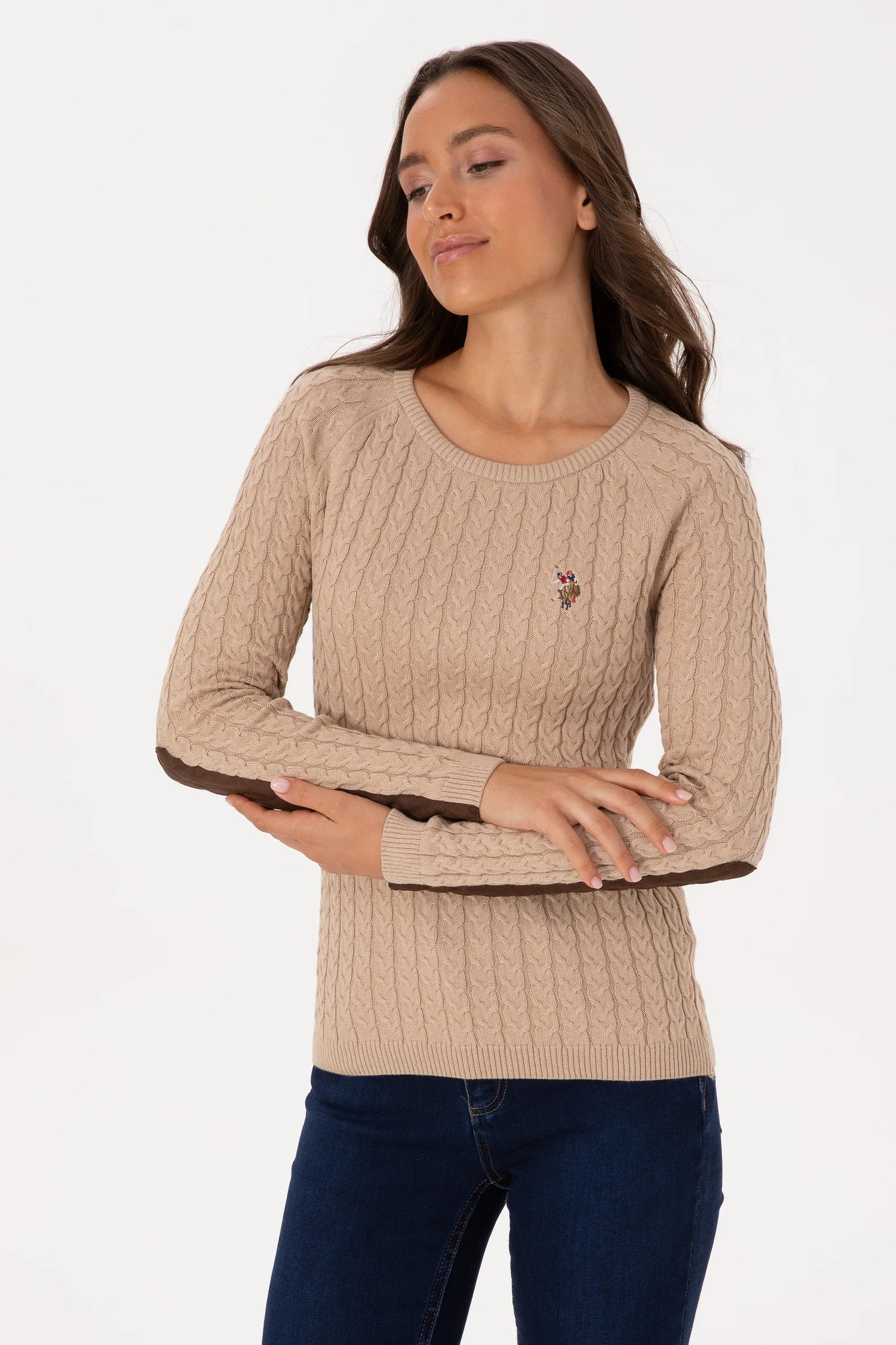 U.S. Polo Assn._Sand Melange_Sand Melange Pullover_G082SZ0TK0 2226135_VR123_03