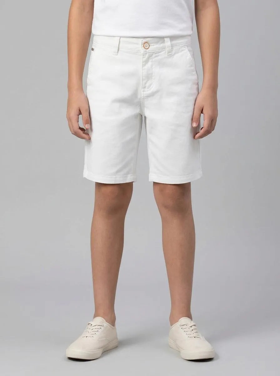 U.S. Polo Assn. White Boys White Woven Bermuda Capri SKU: G083GL0310 2108962_VR013 Image 00