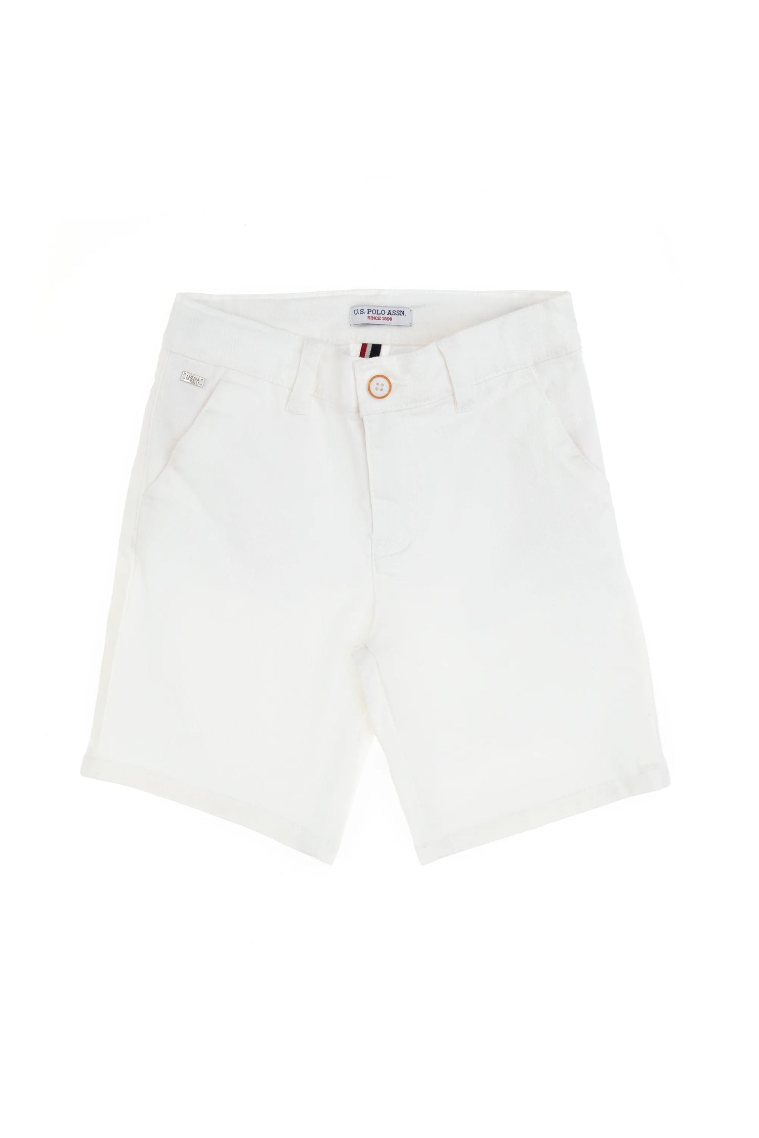U.S. Polo Assn. White Boys White Woven Bermuda Capri SKU: G083GL0310 2108962_VR013 Image 02
