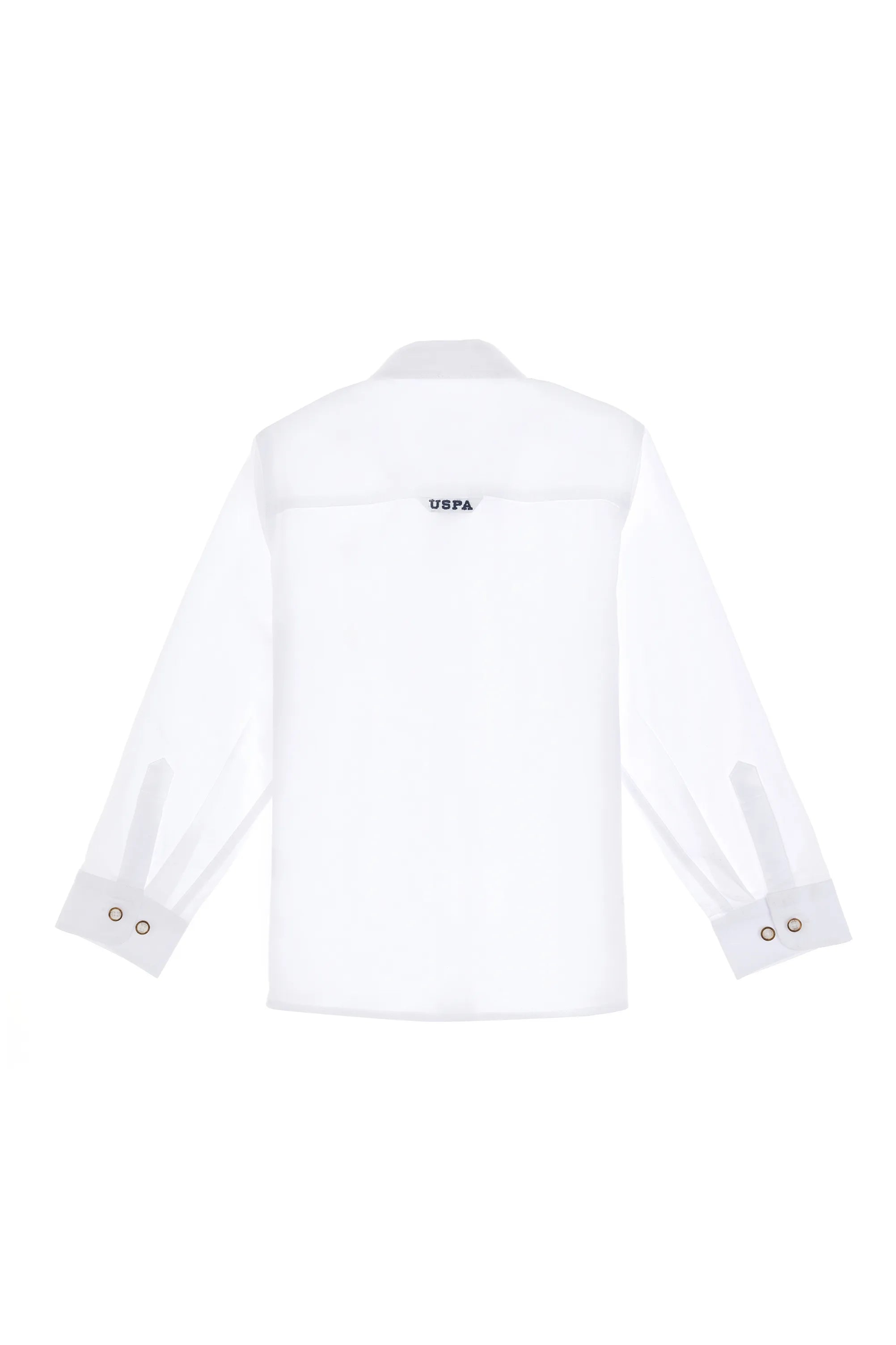 U.S. Polo Assn. White Boys White Shirt Long Sleeve SKU: G083SZ0040 2084425_VR013 Image 03