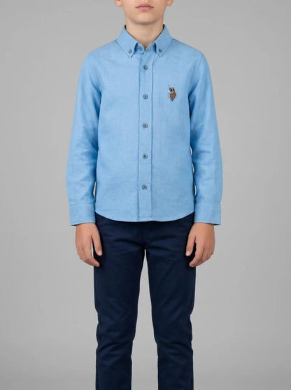U.S. Polo Assn. Turquoise Boys Turquoise Long Sleeve Shirt SKU: G083SZ0040 2084425_VR093 Image 00