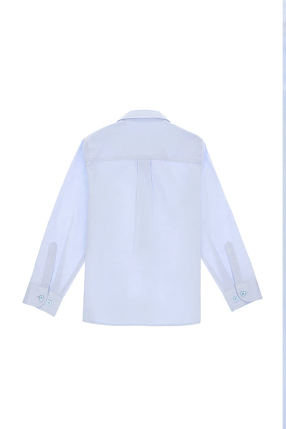 U.S. Polo Assn. Light Blue Boys Light Blue Long Sleeve Shirt SKU: G083SZ0040 2084600_VR003 Image 02