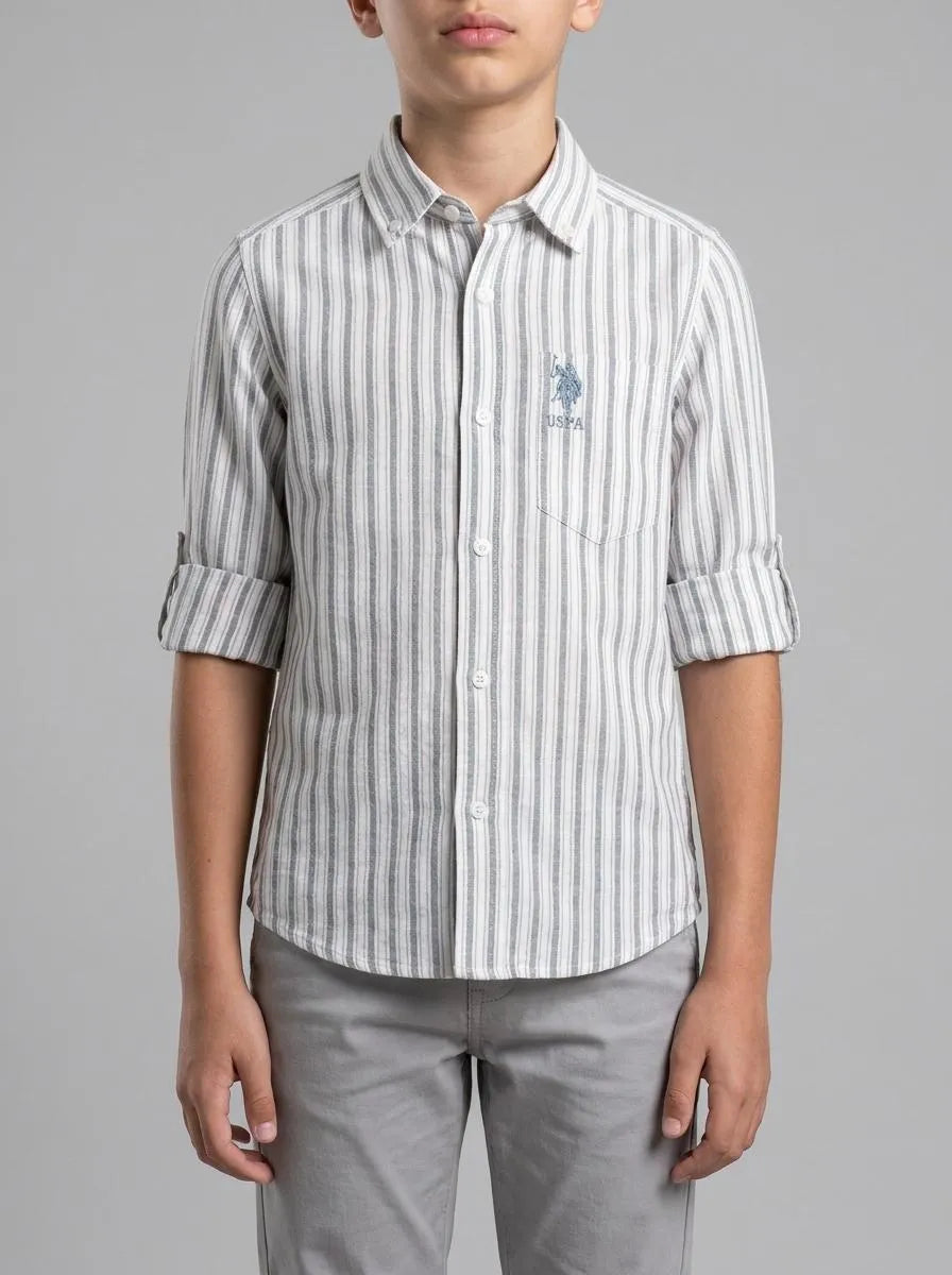 U.S. Polo Assn. Melon Boys Melon Long Sleeve Shirt SKU: G083SZ0040 2107882_VR202 Image 00